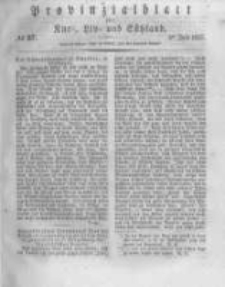 Provinzialblatt f&uuml;r Kur-, Liv- und Esthland. 1837.07.08 No27