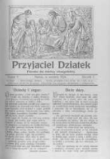 Przyjaciel Dziatek: pisemko dla dziatwy ewangelickiej. 1924 R.1 nr9
