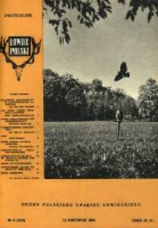 Łowiec Polski 1960 Nr8