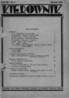 Kierownik: czasopismo Kat. Związku Młodzieży Żeńskiej i Kat. Związku Młodzieży Męskiej. 1937 R.16 nr1