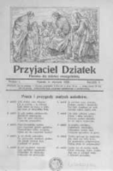 Przyjaciel Dziatek: pisemko dla dziatwy ewangelickiej. 1926 R.3 nr1