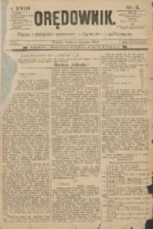 Orędownik: pismo poświęcone sprawom politycznym i spółecznym 1888.01.04 R.18 Nr3
