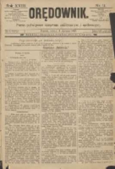 Orędownik: pismo poświęcone sprawom politycznym i spółecznym 1888.01.14 R.18 Nr11