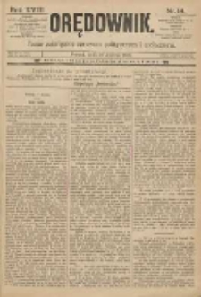 Orędownik: pismo poświęcone sprawom politycznym i spółecznym 1888.01.18 R.18 Nr14