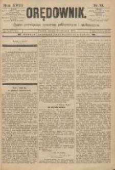 Orędownik: pismo poświęcone sprawom politycznym i spółecznym 1888.01.24 R.18 Nr19