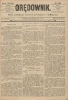 Orędownik: pismo poświęcone sprawom politycznym i spółecznym 1888.01.25 R.18 Nr20