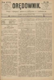 Orędownik: pismo poświęcone sprawom politycznym i spółecznym 1888.02.05 R.18 Nr29