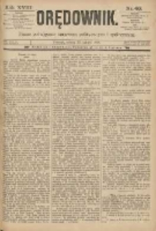 Orędownik: pismo poświęcone sprawom politycznym i spółecznym 1888.02.25 R.18 Nr46