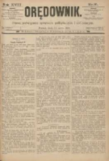 Orędownik: pismo poświęcone sprawom politycznym i spółecznym 1888.03.14 R.18 Nr61