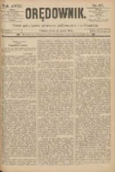 Orędownik: pismo poświęcone sprawom politycznym i sp&oacute;łecznym 1888.03.21 R.18 Nr67