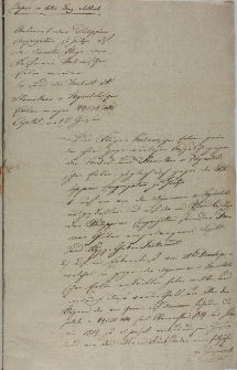 Kopia dokumetu w sprawie Handlu Molinarych 06.10.1820