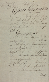 Copia Vidimata 18.10.1820