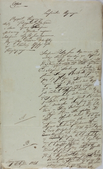 Rapport Kongregacyi Xsięży Filipinów pod Gostyniem o stanie sprawy Molinarego z Wrocławia na przeciw dziedziców Jana Nepomucena Mycielskiego 21.11.1821