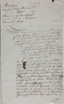 Replicque w sprawie Molinarego 12.12.1821