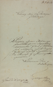 List do ks. proboszcza Szpetkowskiego 14.09.1822