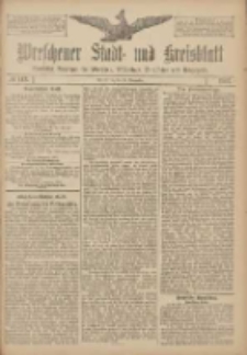 Wreschener Stadt und Kreisblatt: amtlicher Anzeiger f&uuml;r Wreschen, Miloslaw, Strzalkowo und Umgegend 1907.11.30 Nr143