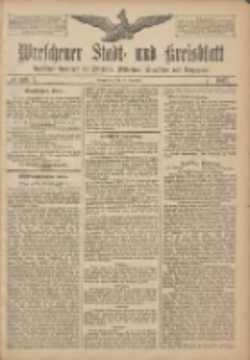 Wreschener Stadt und Kreisblatt: amtlicher Anzeiger f&uuml;r Wreschen, Miloslaw, Strzalkowo und Umgegend 1907.12.12 Nr148