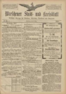 Wreschener Stadt und Kreisblatt: amtlicher Anzeiger f&uuml;r Wreschen, Miloslaw, Strzalkowo und Umgegend 1908.03.28 Nr38