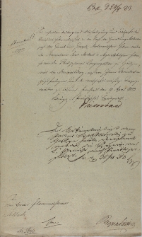 Kopia dokumentu p. Salbach 19.04.1823