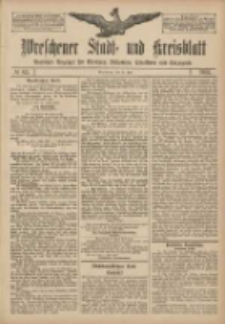 Wreschener Stadt und Kreisblatt: amtlicher Anzeiger für Wreschen, Miloslaw, Strzalkowo und Umgegend 1907.07.18 Nr85