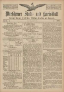 Wreschener Stadt und Kreisblatt: amtlicher Anzeiger f&uuml;r Wreschen, Miloslaw, Strzalkowo und Umgegend 1907.07.27 Nr89