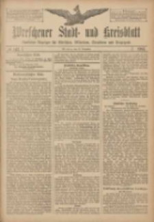 Wreschener Stadt und Kreisblatt: amtlicher Anzeiger f&uuml;r Wreschen, Miloslaw, Strzalkowo und Umgegend 1907.11.28 Nr142