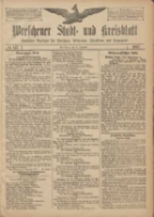 Wreschener Stadt und Kreisblatt: amtlicher Anzeiger f&uuml;r Wreschen, Miloslaw, Strzalkowo und Umgegend 1907.12.10 Nr147