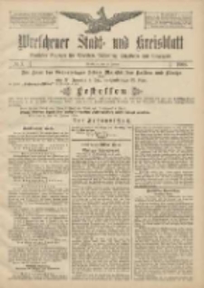 Wreschener Stadt und Kreisblatt: amtlicher Anzeiger für Wreschen, Miloslaw, Strzalkowo und Umgegend 1908.01.16 Nr7