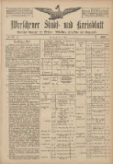 Wreschener Stadt und Kreisblatt: amtlicher Anzeiger f&uuml;r Wreschen, Miloslaw, Strzalkowo und Umgegend 1907.07.23 Nr87