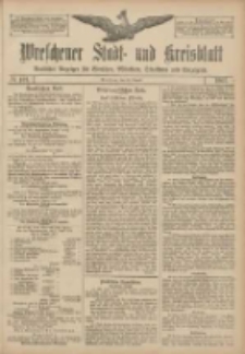 Wreschener Stadt und Kreisblatt: amtlicher Anzeiger für Wreschen, Miloslaw, Strzalkowo und Umgegend 1907.08.24 Nr101
