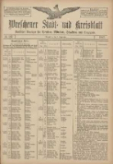 Wreschener Stadt und Kreisblatt: amtlicher Anzeiger f&uuml;r Wreschen, Miloslaw, Strzalkowo und Umgegend 1907.09.07 Nr107