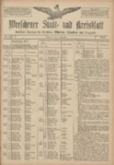 Wreschener Stadt und Kreisblatt: amtlicher Anzeiger für Wreschen, Miloslaw, Strzalkowo und Umgegend 1907.09.07 Nr107