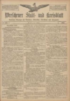 Wreschener Stadt und Kreisblatt: amtlicher Anzeiger f&uuml;r Wreschen, Miloslaw, Strzalkowo und Umgegend 1907.10.08 Nr120