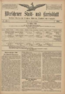 Wreschener Stadt und Kreisblatt: amtlicher Anzeiger f&uuml;r Wreschen, Miloslaw, Strzalkowo und Umgegend 1907.11.14 Nr136
