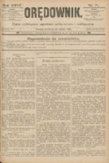 Orędownik: pismo poświęcone sprawom politycznym i spółecznym 1888.03.25 R.18 Nr71