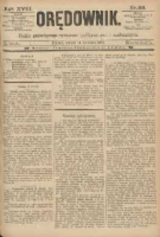 Orędownik: pismo poświęcone sprawom politycznym i spółecznym 1888.04.17 R.18 Nr89