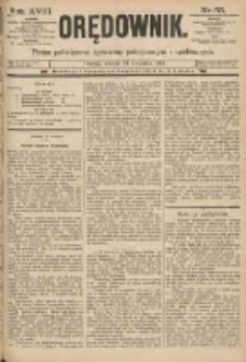 Orędownik: pismo poświęcone sprawom politycznym i sp&oacute;łecznym 1888.04.24 R.18 Nr95