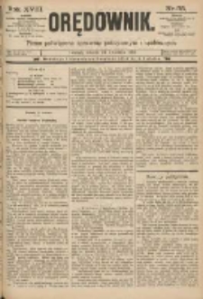 Orędownik: pismo poświęcone sprawom politycznym i spółecznym 1888.04.24 R.18 Nr95
