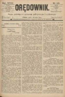Orędownik: pismo poświęcone sprawom politycznym i spółecznym 1888.05.25 R.18 Nr119