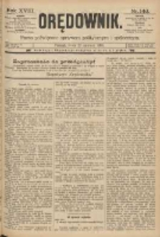 Orędownik: pismo poświęcone sprawom politycznym i sp&oacute;łecznym 1888.06.27 R.18 Nr146