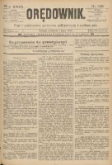 Orędownik: pismo poświęcone sprawom politycznym i spółecznym 1888.07.01 R.18 Nr149