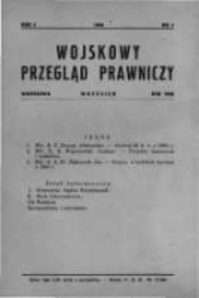 Wojskowy Przegląd Prawniczy: miesięcznik wydawany przez Departament Sprawiedliwości M. S. Wojsk. oraz Sekcję Prawniczą Towarzystwa Wiedzy Wojskowej. 1928 R.1 nr7