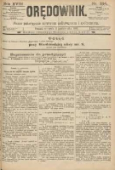 Orędownik: pismo poświęcone sprawom politycznym i spółecznym 1888.10.11 R.18 Nr234