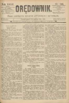 Orędownik: pismo poświęcone sprawom politycznym i spółecznym 1888.10.19 R.18 Nr241