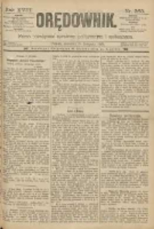 Orędownik: pismo poświęcone sprawom politycznym i sp&oacute;łecznym 1888.11.15 R.18 Nr263