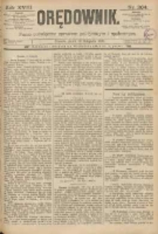 Orędownik: pismo poświęcone sprawom politycznym i spółecznym 1888.11.16 R.18 Nr264