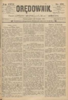 Orędownik: pismo poświęcone sprawom politycznym i spółecznym 1888.11.23 R.18 Nr270