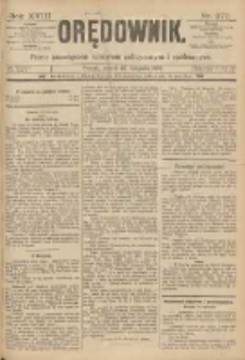 Orędownik: pismo poświęcone sprawom politycznym i sp&oacute;łecznym 1888.11.27 R.18 Nr273