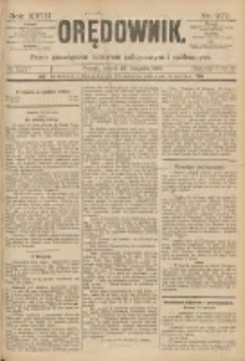 Orędownik: pismo poświęcone sprawom politycznym i spółecznym 1888.11.27 R.18 Nr273