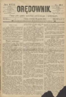 Orędownik: pismo poświęcone sprawom politycznym i spółecznym 1888.12.20 R.18 Nr292